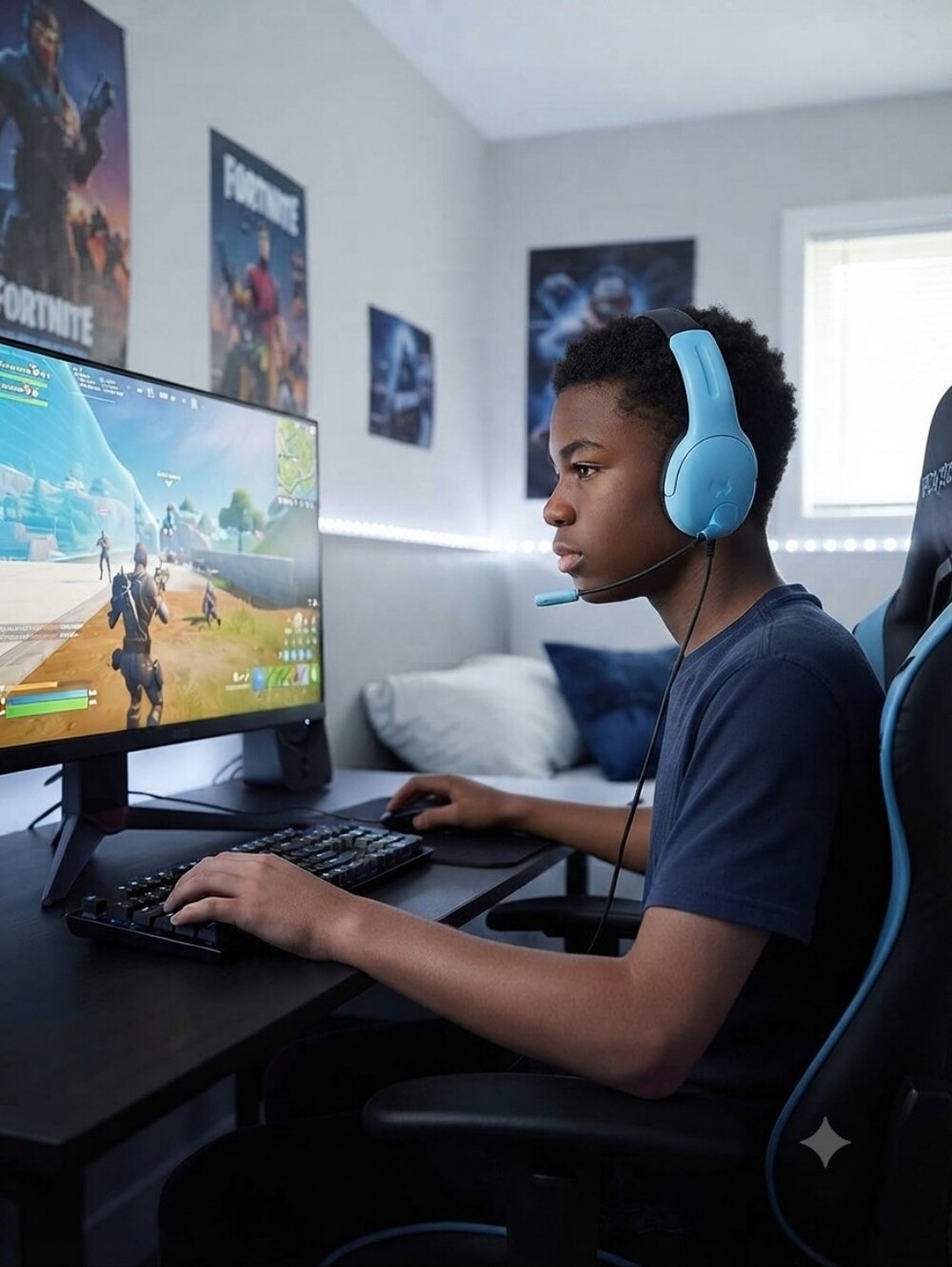 Sony Airlite Wired Gaming Headset - Light Blue